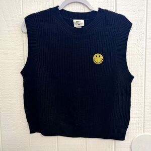Smiley face sweater vest